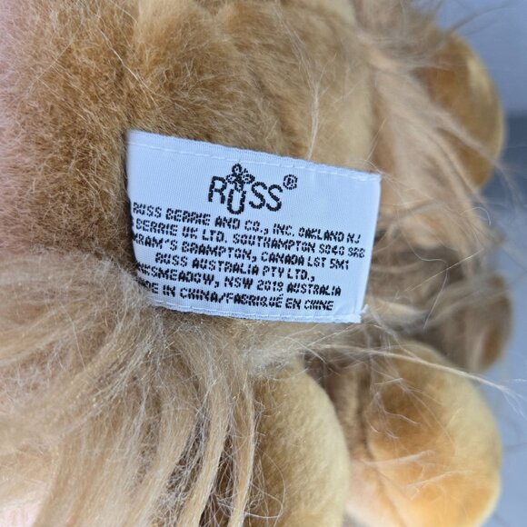 Russ Stuffed Cocker Spaniel Dog Toy With Detachable Plaid Collar & Vest - Picture 10 of 10